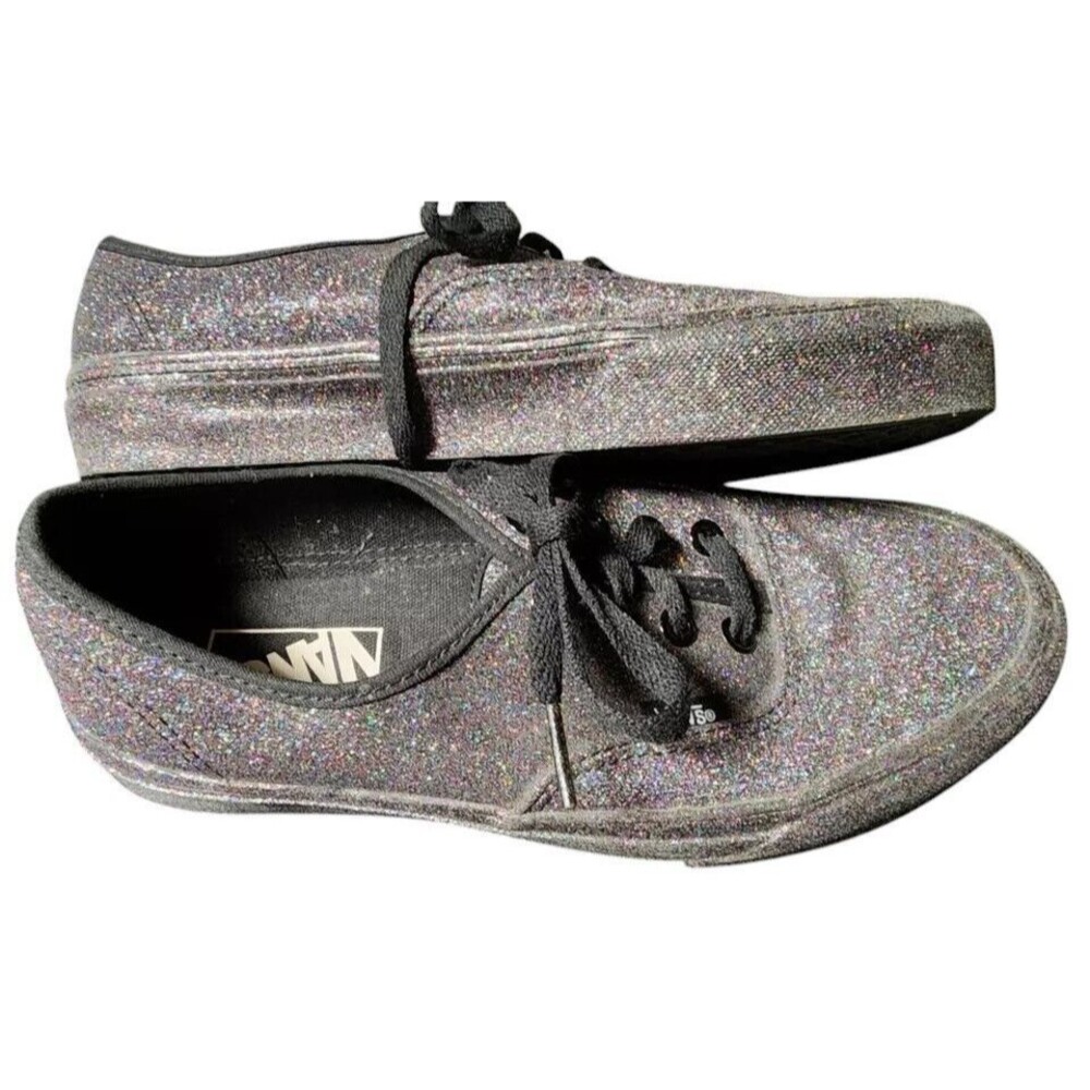 VANS Rainbow Glitter Sneakers Size W 7 M 5.5